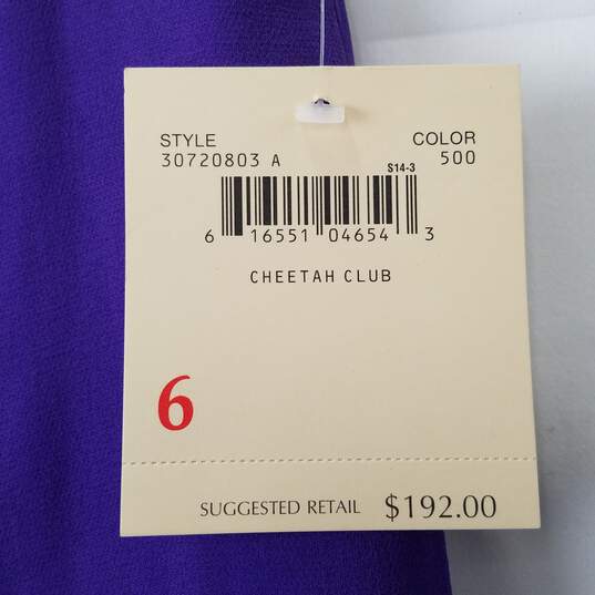30720803 Purple Silk Pants Womens Size 6 image number 3