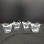Crystal Lotus Votive Candle Holders 4pc Lot image number 1
