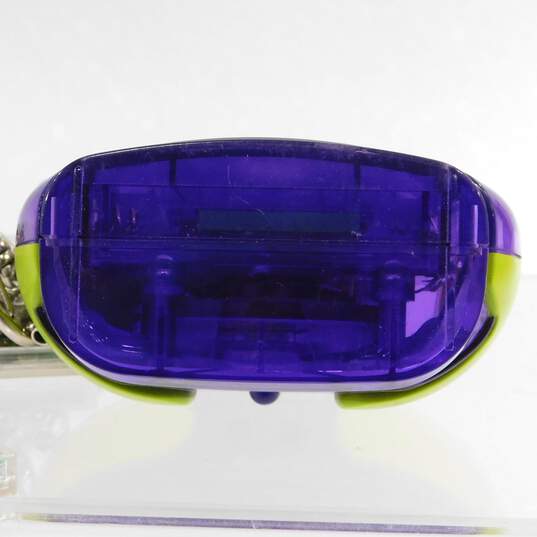 Vintage Working Tiger Hit Clips Purple Green Boombox Player W/ 10 Clips image number 6