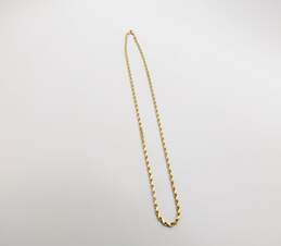 14k Yellow Gold Twisted Rope Chain Necklace 19.4g alternative image
