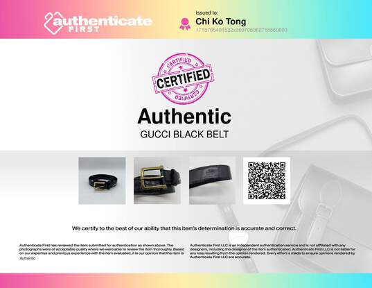 Gucci Black Belt - Size One Size image number 5