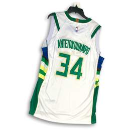 NWT Nike Mens White Green Milwaukee Bucks Giannis Antetokounmpo 34 NBA Jersey 52 alternative image