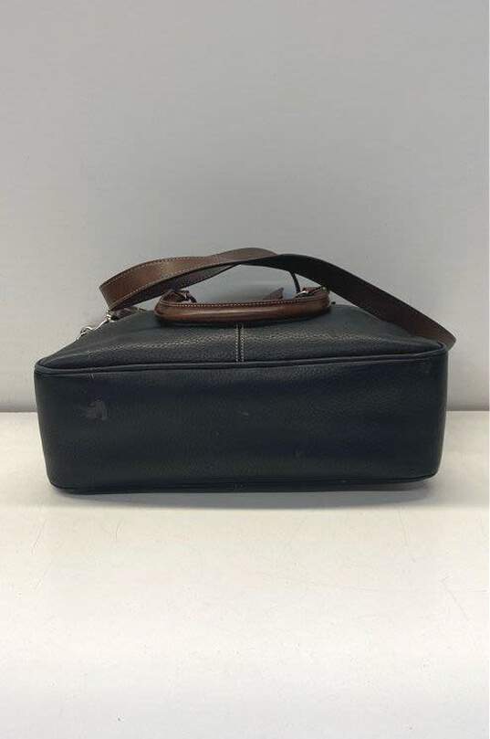 Dooney & Bourke Black pebbled Leather Shoulder Satchel Bag image number 4