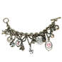 Designer Lucky Brand Silver-Tone Link Chain Classic Multiple Charm Bracelet image number 4