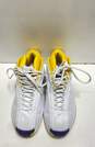 adidas Crazy 1 Lakers Home (2022) White Athletic Shoes Men's SZ 12 image number 5