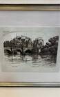 Ile De La Cite, Paris Bridges of the Seine Print by C.H.A. c1913 Matted & Framed image number 4