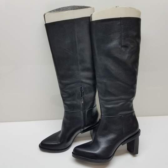DKNY black tall boots with block heel women's 7 image number 3