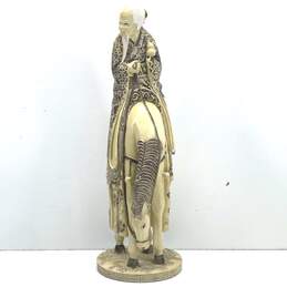 Handcrafted Toba Sennin Oriental Sculpture 18.5in Tall Resin Stature