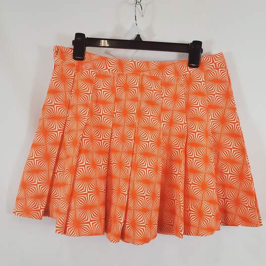 Another Girl Orange Mini Skirt SZ L USA 8 NWT image number 7