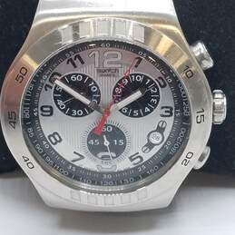 Swatch 46mm Irony Tachymeter 4- Jewel Stainless Steel Watch alternative image