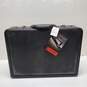 Samsonite Black Expandable Leather Attaché IOB image number 2