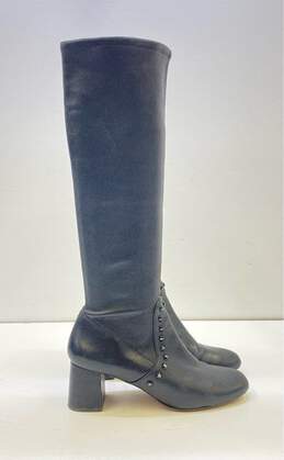 Coach Leather Britney Studded Pull On Boots Black 7.5 alternative image