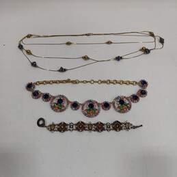 Bundle of Assorted Mixed Color and Gold Toned Fashion Jewelry
