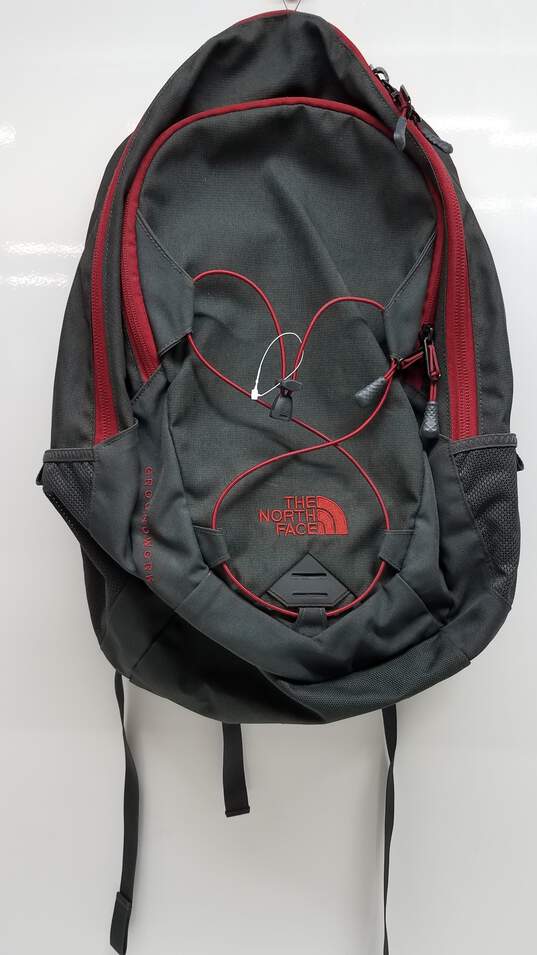 The North Face Groundwork Backpack - Grey/Red image number 1