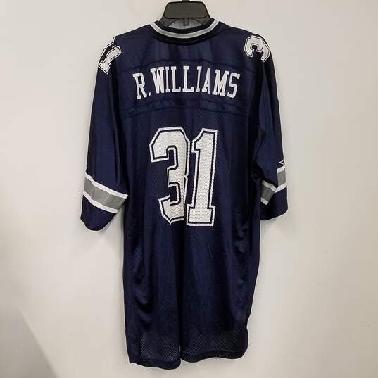 Mens Navy Blue Dallas Cowboys Ricky Williams #31 Football NFL Jersey Sz 2XL image number 2