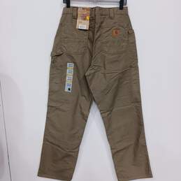 Men's Carhartt Loose Original Fit Canvas Work Dungaree Pants - Size 34X34 alternative image