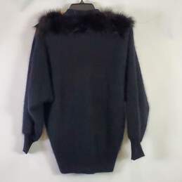 Golden River Women Black Vintage Fur Cardigan L alternative image