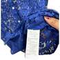 NWT J.Crew Womens Button-Up Shirt Long Sleeve Blue Floral Lace Size 6 image number 7