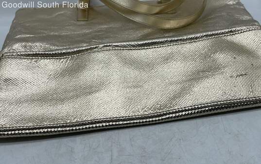 Michael Kors Womens Gold Tone Handbag image number 4