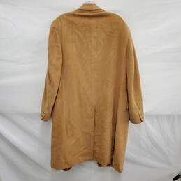 Bob Horsley MN's 100% Mongolian Cashmere Tan Overcoat Size 38 alternative image