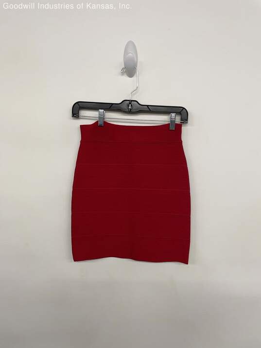 BCBGMAXAZRIA Red Skirt NWT - Size S image number 1
