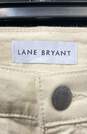 NWT Lane Bryant Womens White Mid Rise Flex Magic Waistband Wide-Leg Jeans Sz 12 image number 3