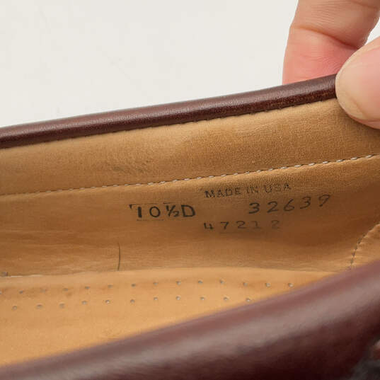 Mens Woodstock Black Brown Leather Slip-On Loafer Shoes Size 10.5 D image number 7