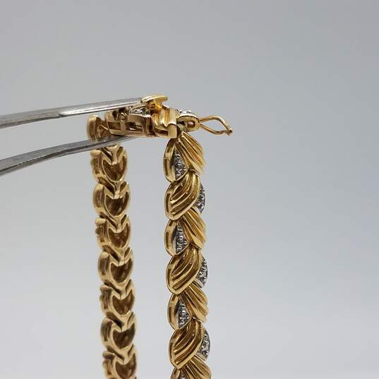 Ross Simons Gold Over Sterling Diamond Bracelet 17.5g image number 8