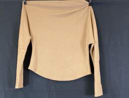 NWT We The Free Womens Brown Cowl Neck Long Sleeve Pullover Blouse Top Size L alternative image