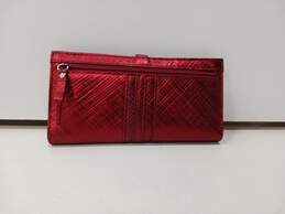 Lodis Red Shimmer Textured Leather Bi-Fold Wallet alternative image