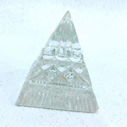 Waterford Crystal Faceted Pyramid Paperweight Figurine/Retired