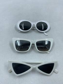 Unbranded White Sunglasses - 3 Pairs