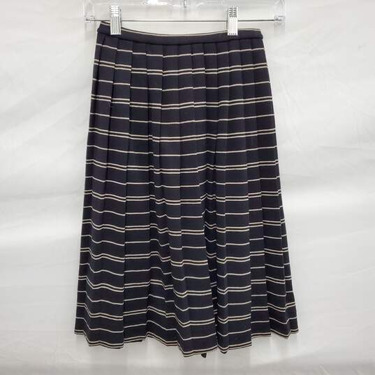 NWT VTG Jantzen WM's Dark Brown Striped Skirt Size 10 image number 2