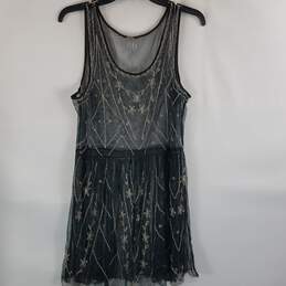 Free People Women Black Drop Waist Beaded Flapper Dress S alternative image
