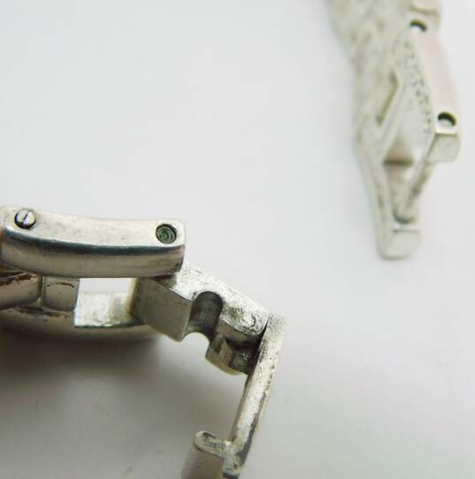 Ecclissi 925 Sterling & Vermeil Rope 3010 White Dial Ladies Bracelet Watch image number 3