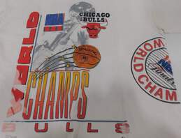 Vintage 1991 Chicago Bulls NBA World Champions Aerial Assault T-Shirt Salem XXL alternative image
