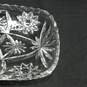 2pc Set of Press Cut Star Pattern Glass Serving Platters w/Crystal 25th Anniversary Bell image number 5