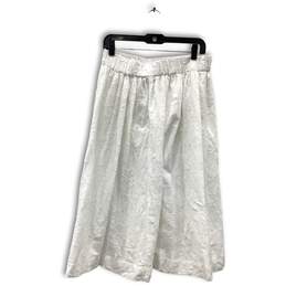 NWT Nordstrom Womens A-Line Skirt Elastic Waist Pull On White Size Small alternative image