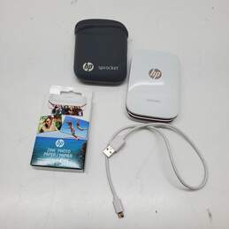 HP Sprocket Travel Digital Photo Printer w/ Case and Photo Paper Untested