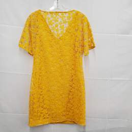 NWT Trina Turk WM's Yellow Floral Sequin Volcano Dress Size 0 alternative image