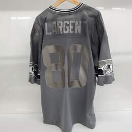 Men's Seattle Seahawks Steve Largent Charcoal 1985 Retired Player Jersey Size 52 alternative image