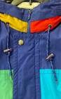 Vtg London Fog Mens Multicolor Colorblock Full Zip Windbreaker Jacket Size XL image number 3