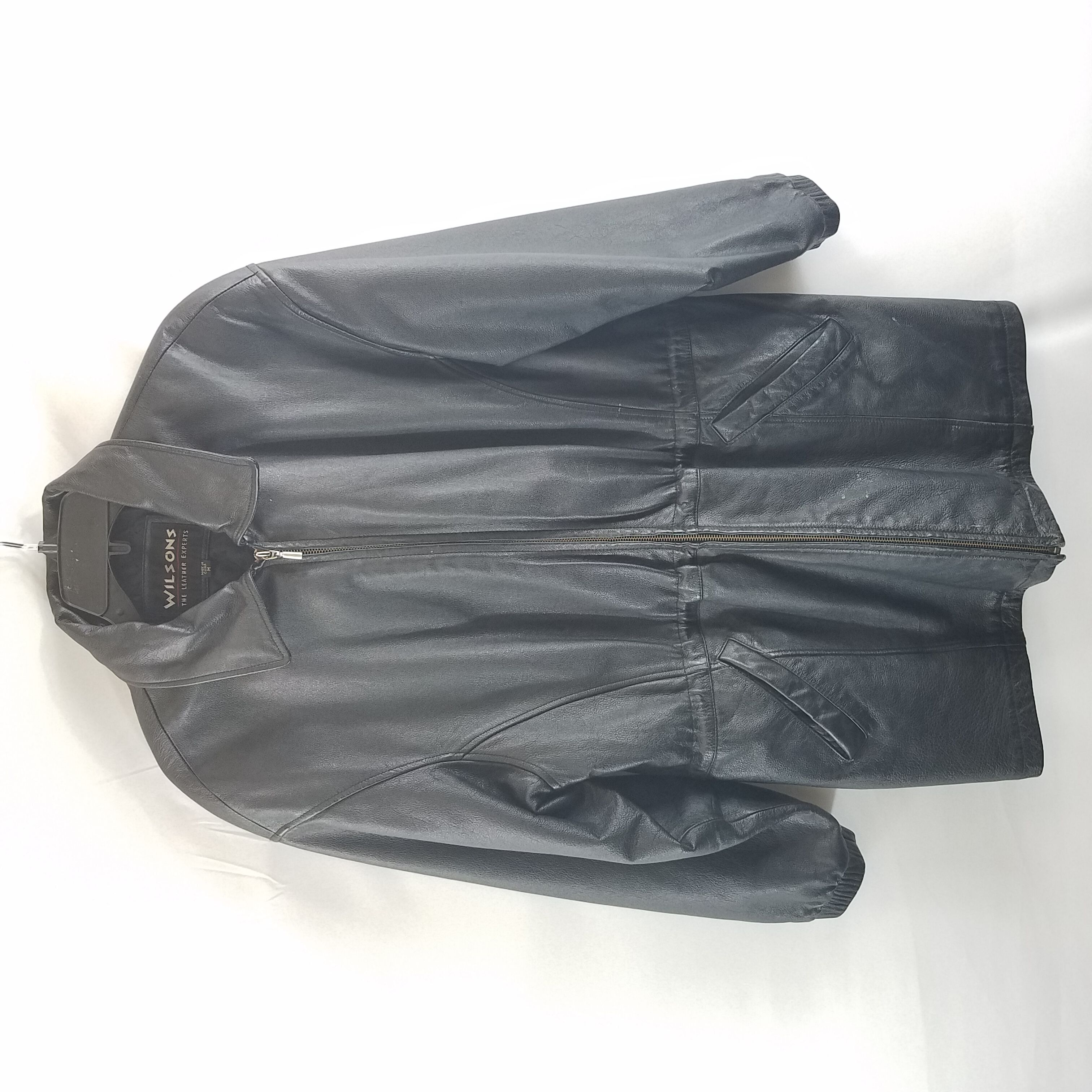 Buy the Wilsons Leather Women Black Leather Jacket M | GoodwillFinds