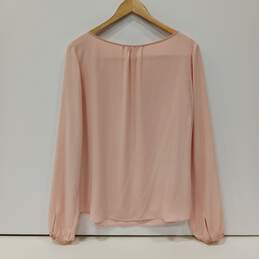 Women's White House Black Market Pink Blouse Size 12 alternative image