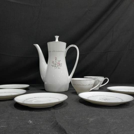 9pcs. Whites Noritake China Set of Tea Cups, Pitchers & Plates image number 1
