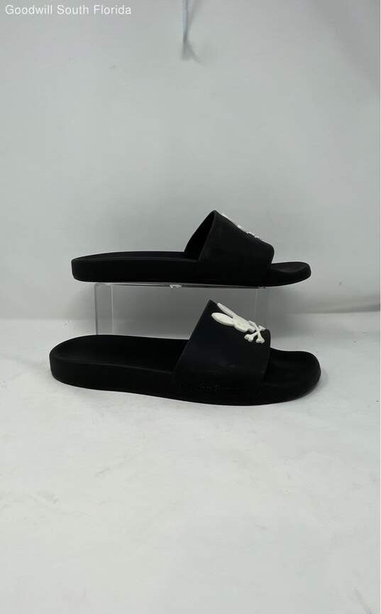 Psycho Bunny Black White Pool Slides Size 13 image number 2