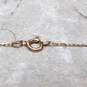 10K Yellow Gold Sapphire & Cubic Zirconia Accent Pendent Necklace image number 4