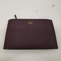 Kate Spade Burgundy Zip Pouch