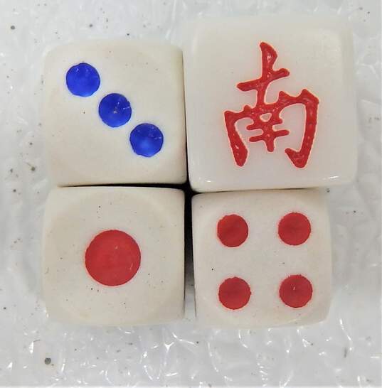 Jumbo Asian Green and White Mahjong Tiles with Tote - Where the