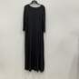 NWT Chico's Womens Gray Round Neck Long Sleeve Hi Low Hem Maxi Dress Size 2 image number 5